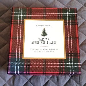 Williams Sonoma Tartan appetizer plates